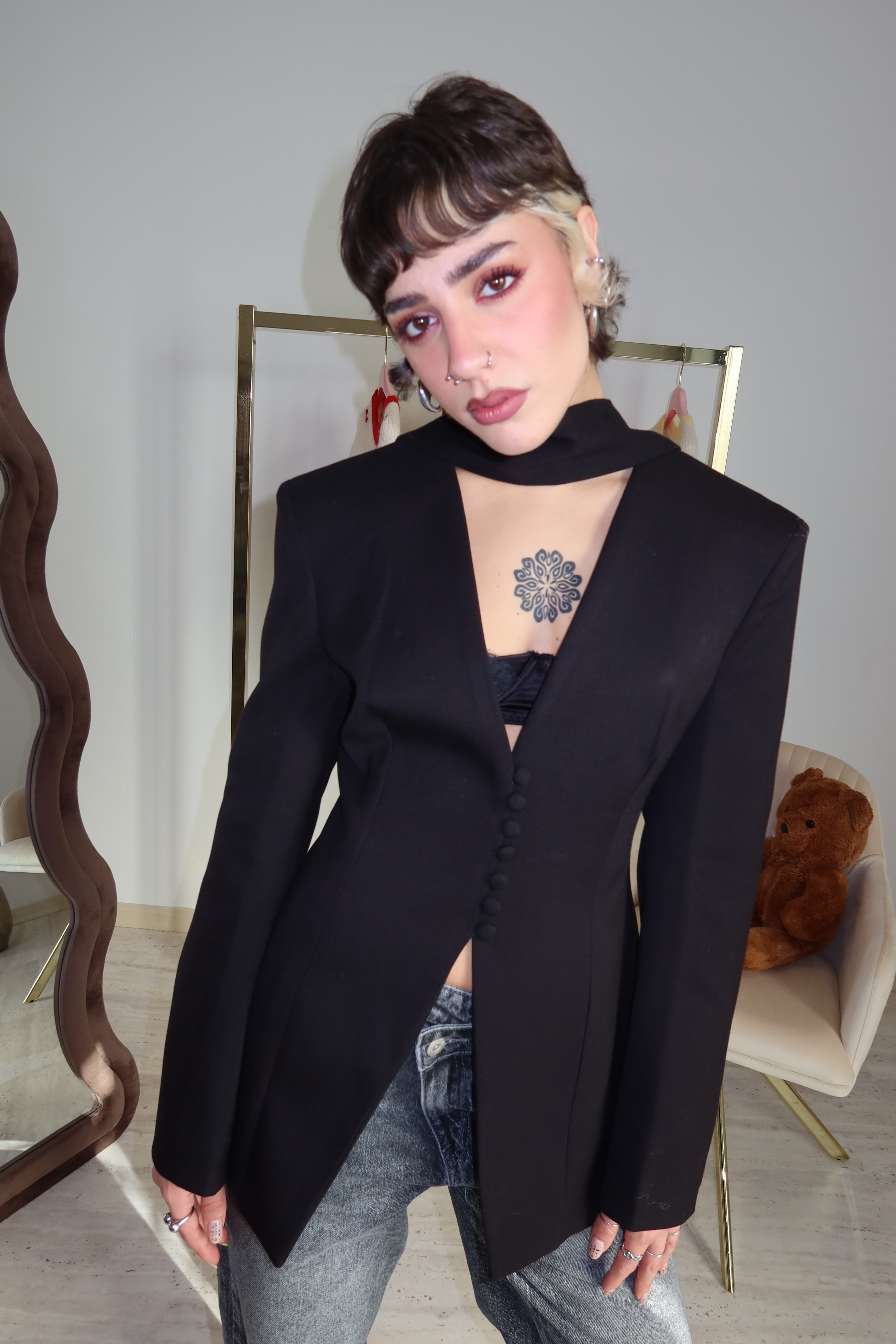 Blazer “Noir Élan”